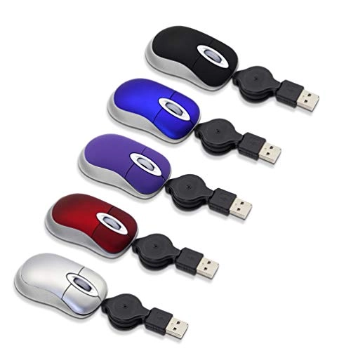 Mini Retractable Optical Mouse - Wired