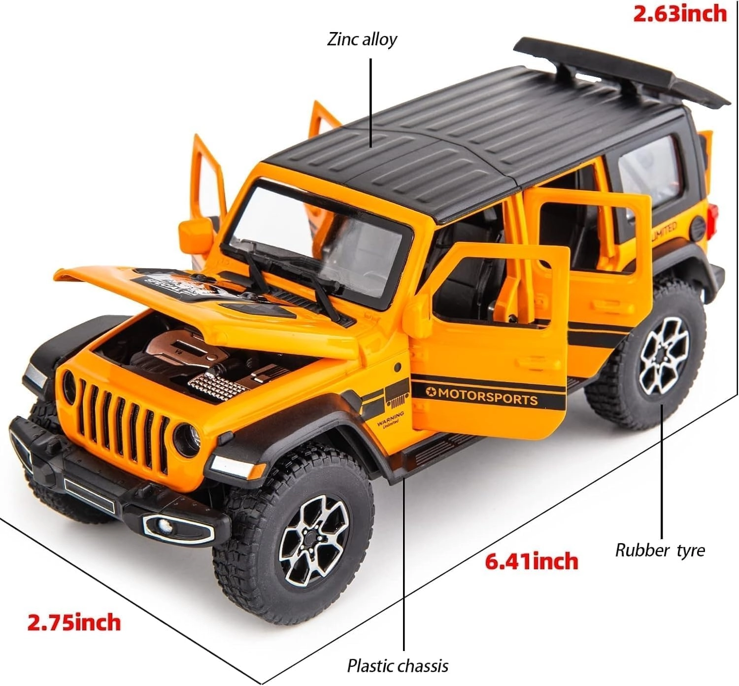 Wrangler Rubicon - 1:32 Scale 1.0 Count