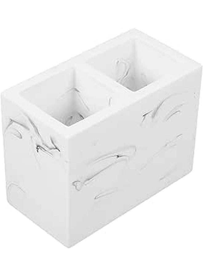 Amosfun Toothbrush Holder - Bathroom Countertop Three-grid