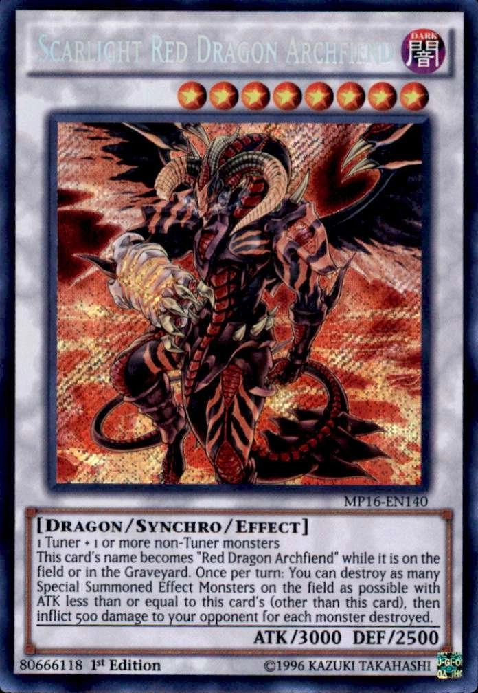 Konami Yu-Gi-Oh! Scarlight Red Dragon Archfiend MP16-EN140 - 1st Edition 1pcs