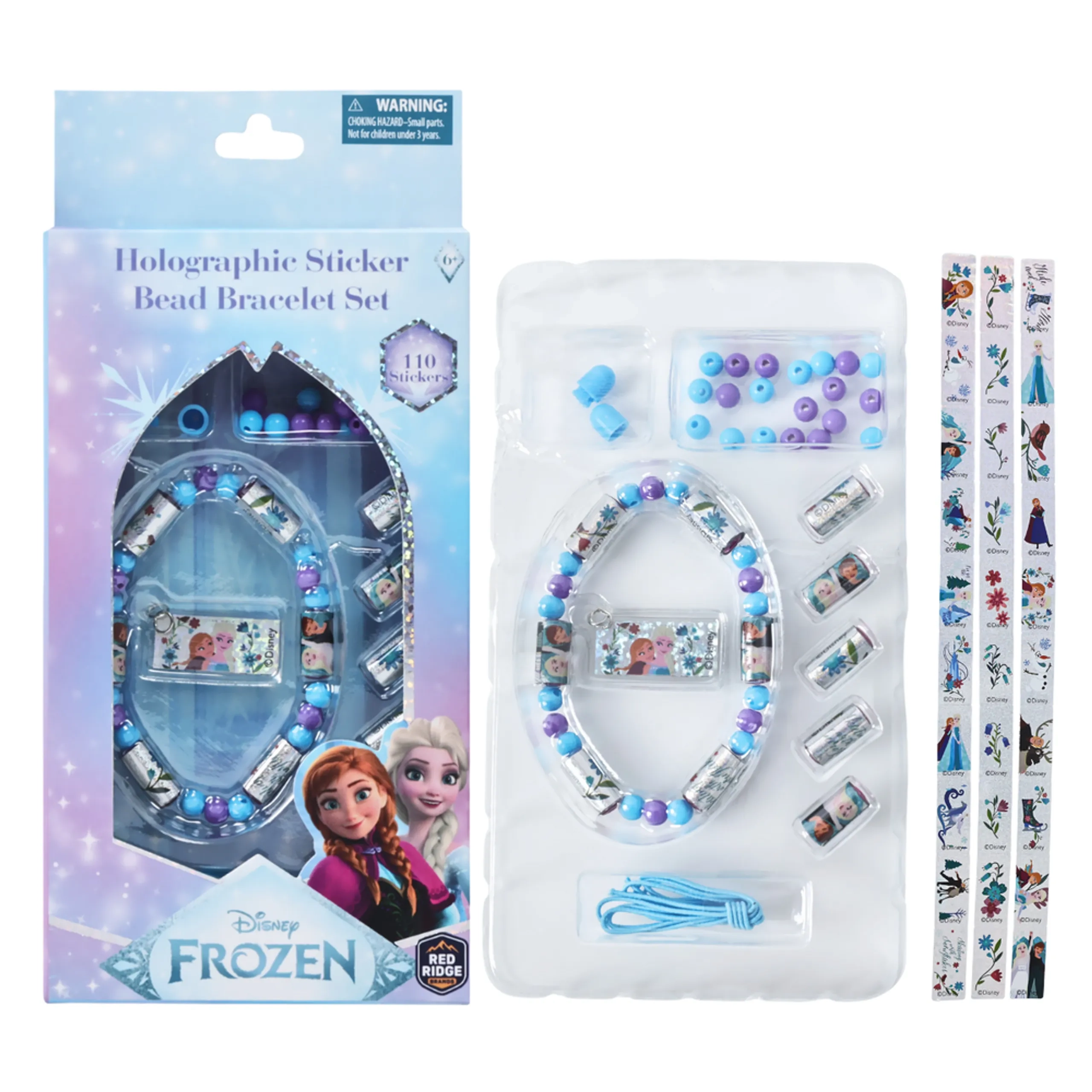 Holographic Sticker Bead Bracelet Set - 110pc 6+