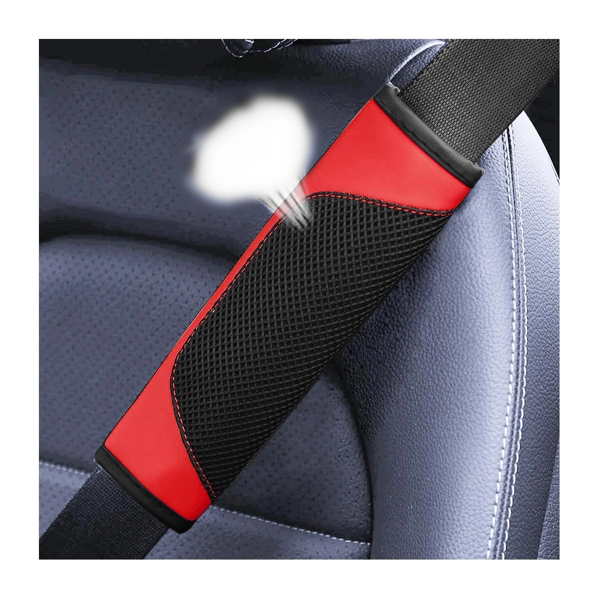 besulen Seat Belt Pads Cover - 2 Pack Pink