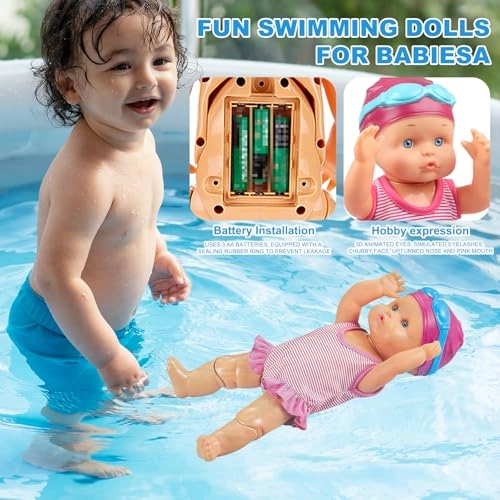 Swimming Baby Doll - Waterproof Electric