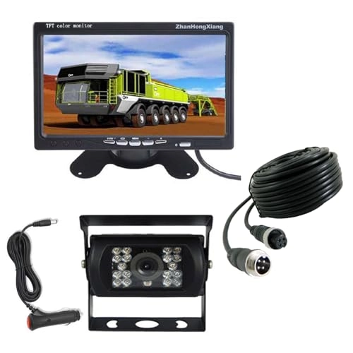 7" Rear view Monitor - 800x480 + 18 LED Reversing Camera - Night vision 4Pin