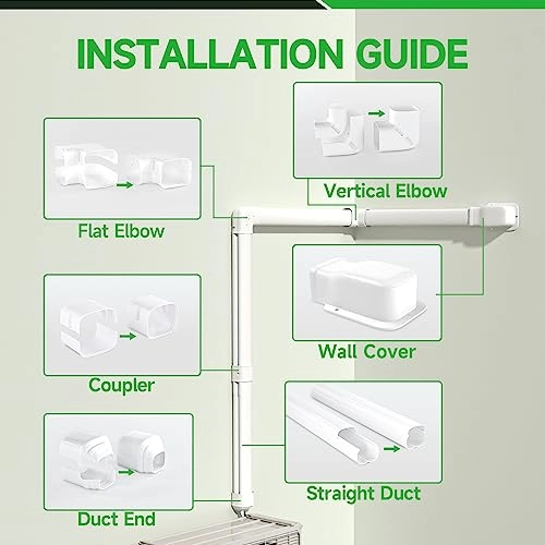 Mini Split Line Cover Set - 7000BTU to 36000BTU