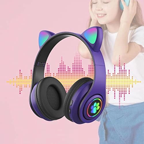 Cat Ear Foldable Bluetooth Headphones Wireless Headphone