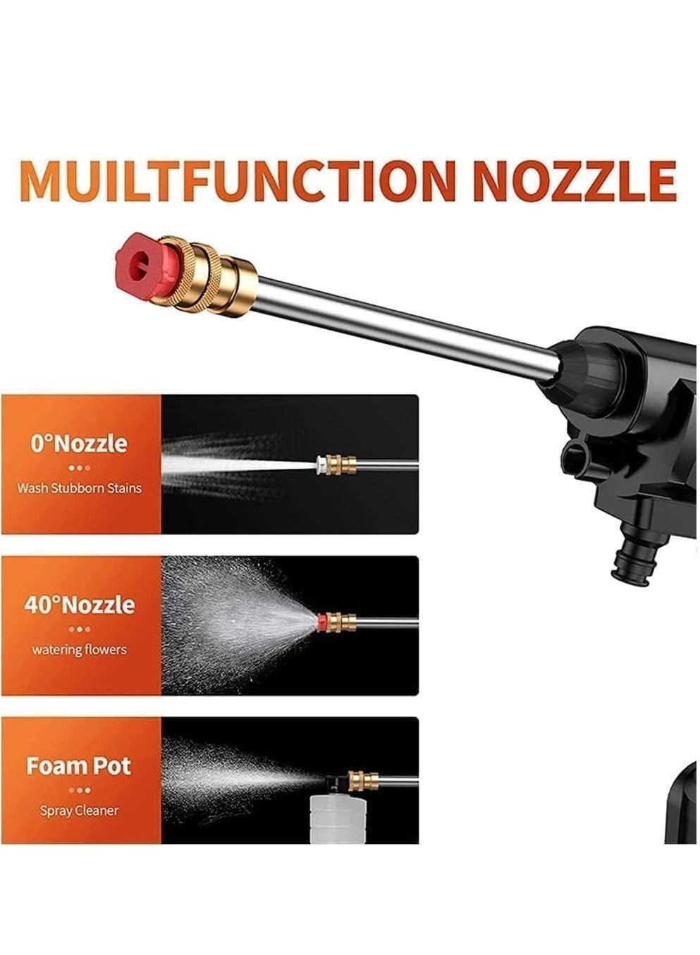 Cordless Portable Washer - 48V 200W 30Bar