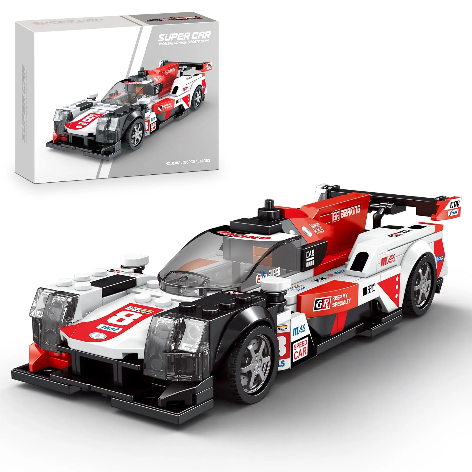 HIGH GODO Speed Racing Car Building Set - Car, Vehicle