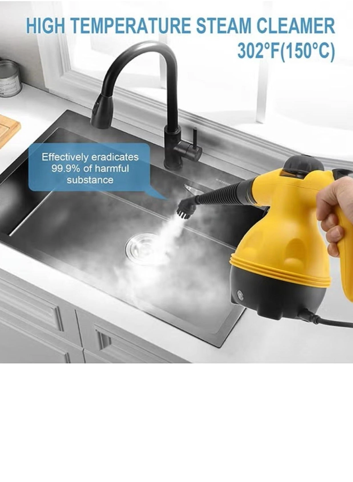 High Pressure Steam Cleaner - Compact Portable