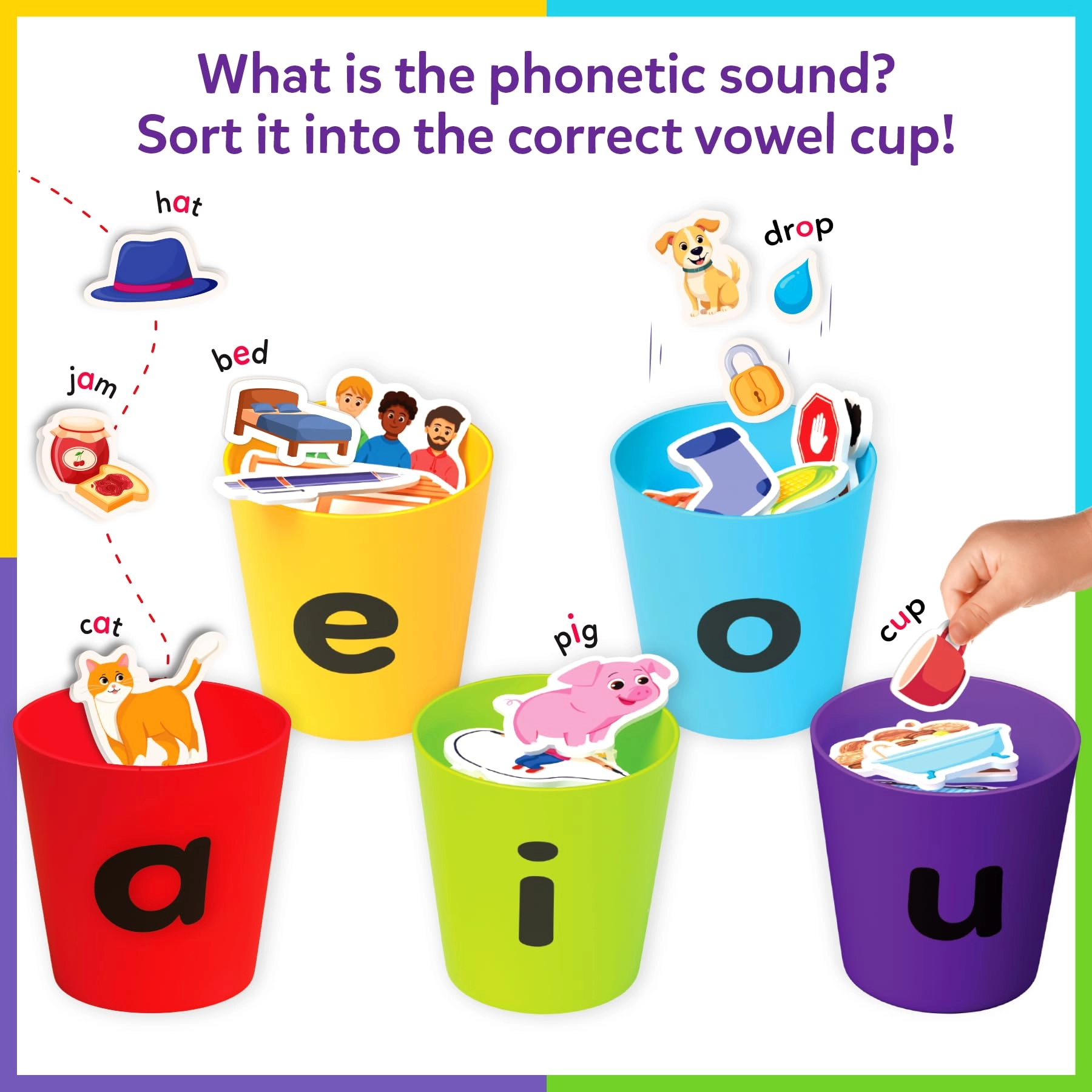 Phonics Sorter - Ages 4, 5, 6, 7 100+ pieces