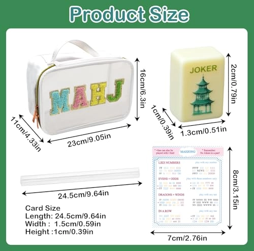 Mini Mahjong Set - 166 Tiles Travel Size