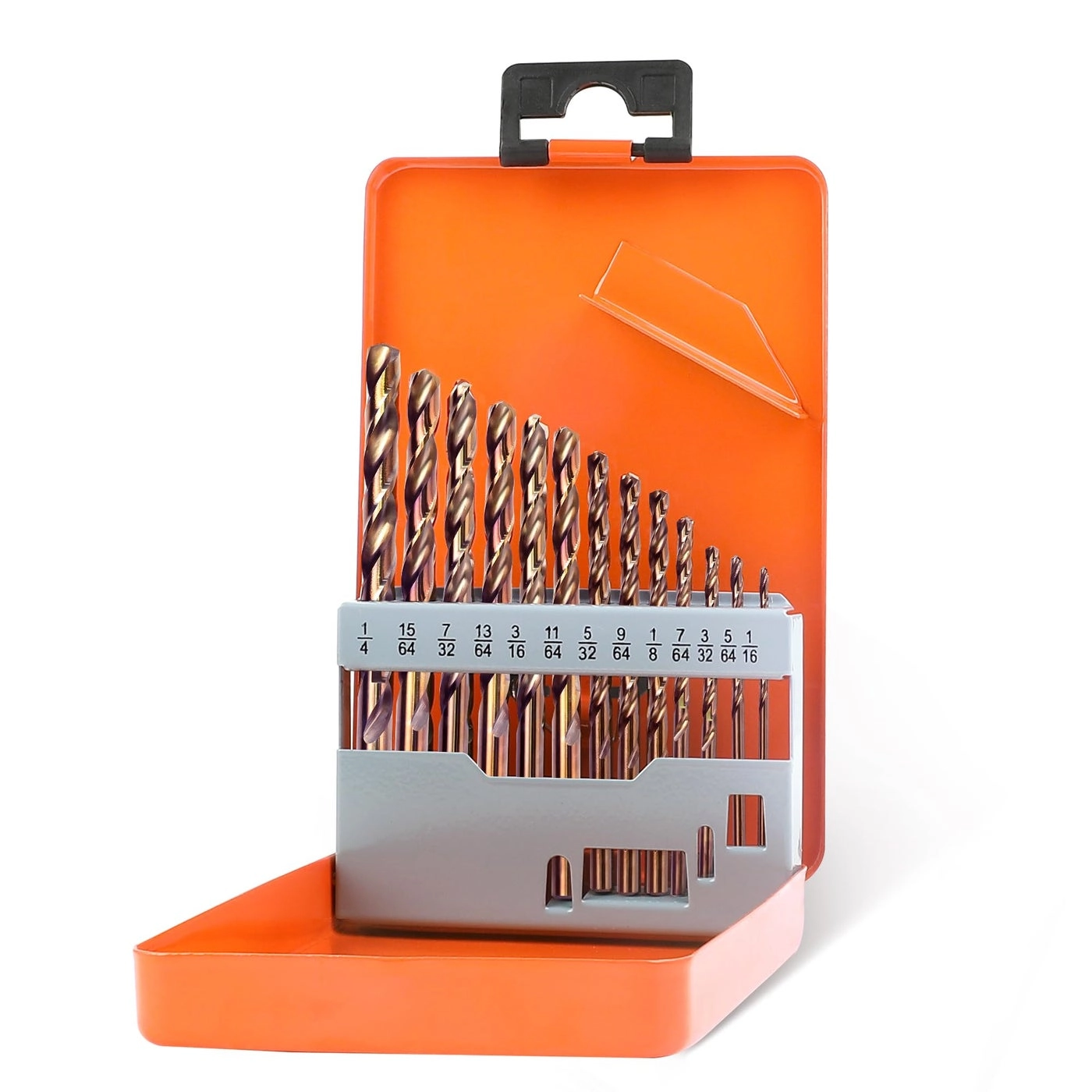 Cobalt Drill Bit Set - M35 High Speed Steel 13PCS 1/16"-1/4"