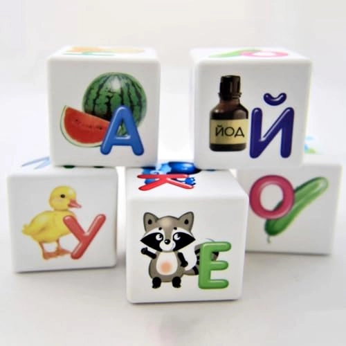 Russian Alphabet ABC Blocks - 15 years and up 12 pieces