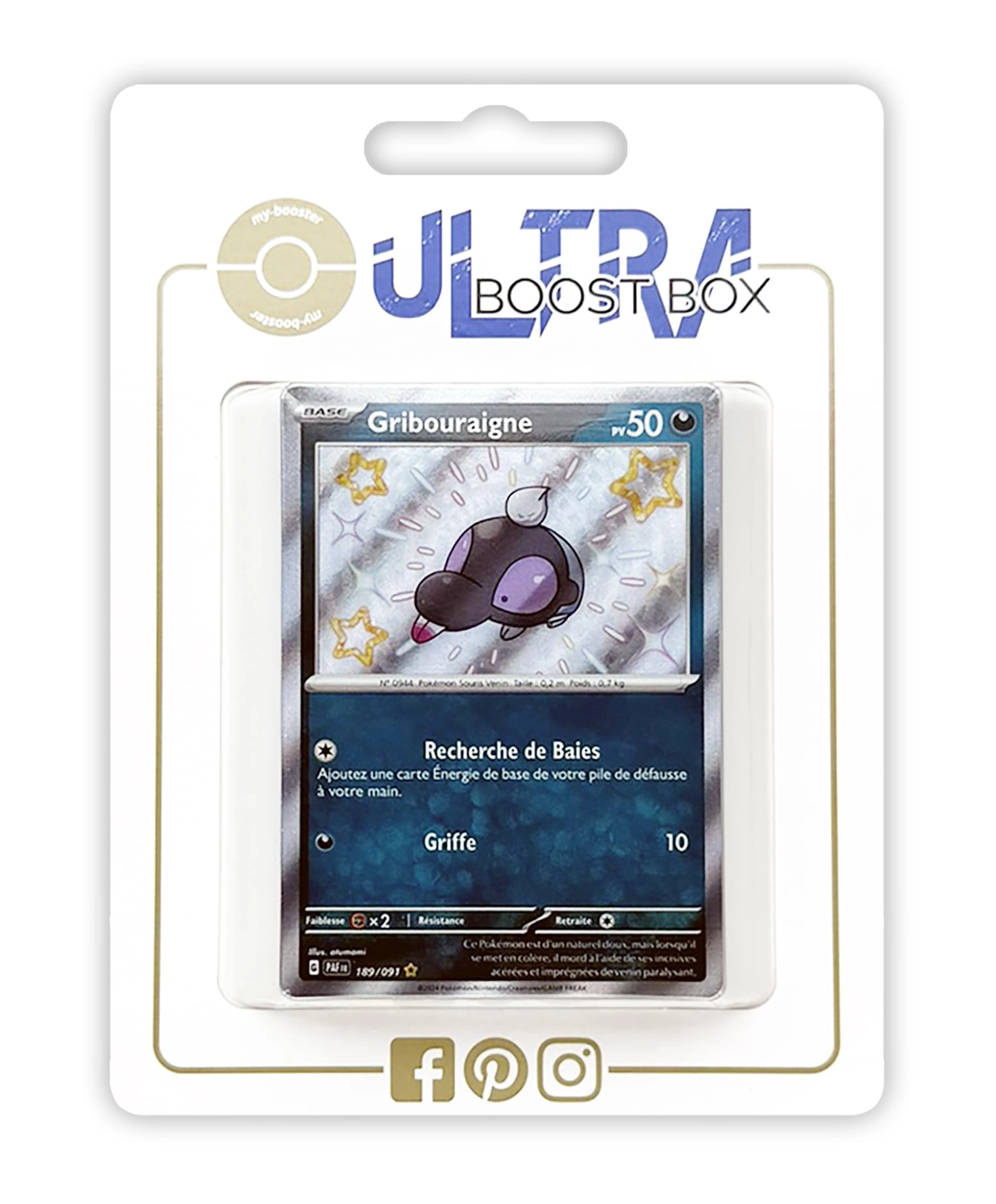 Pokmon Company Pokémon Gribouraigne (Sproxi) 189/091 Secret Iridescent - French 10pcs