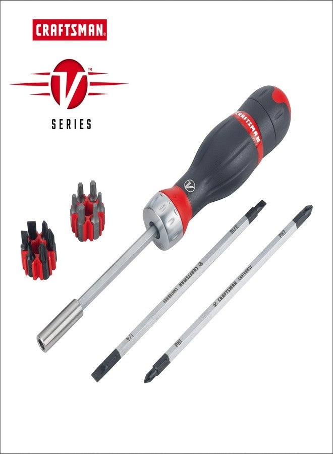 V-SERIES Ratcheting Screwdriver Set (18 Pcs)