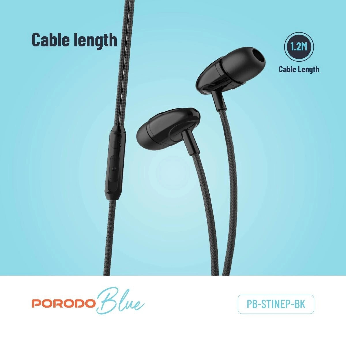 PB-STINEP-BK Wired Earbud