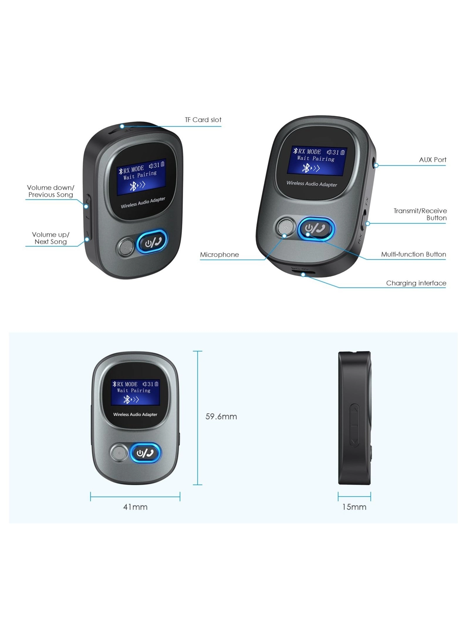 Bluetooth 5.3 Transmitter and Receiver 5.3