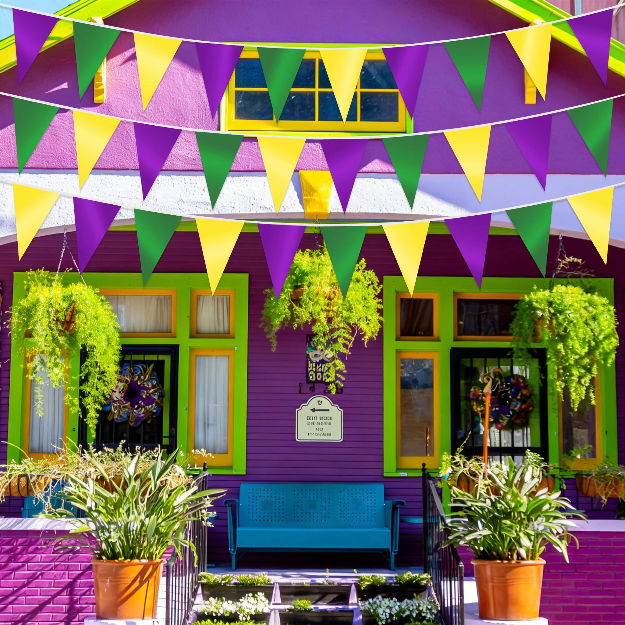 Mardi Gras Banner - 1 PCS