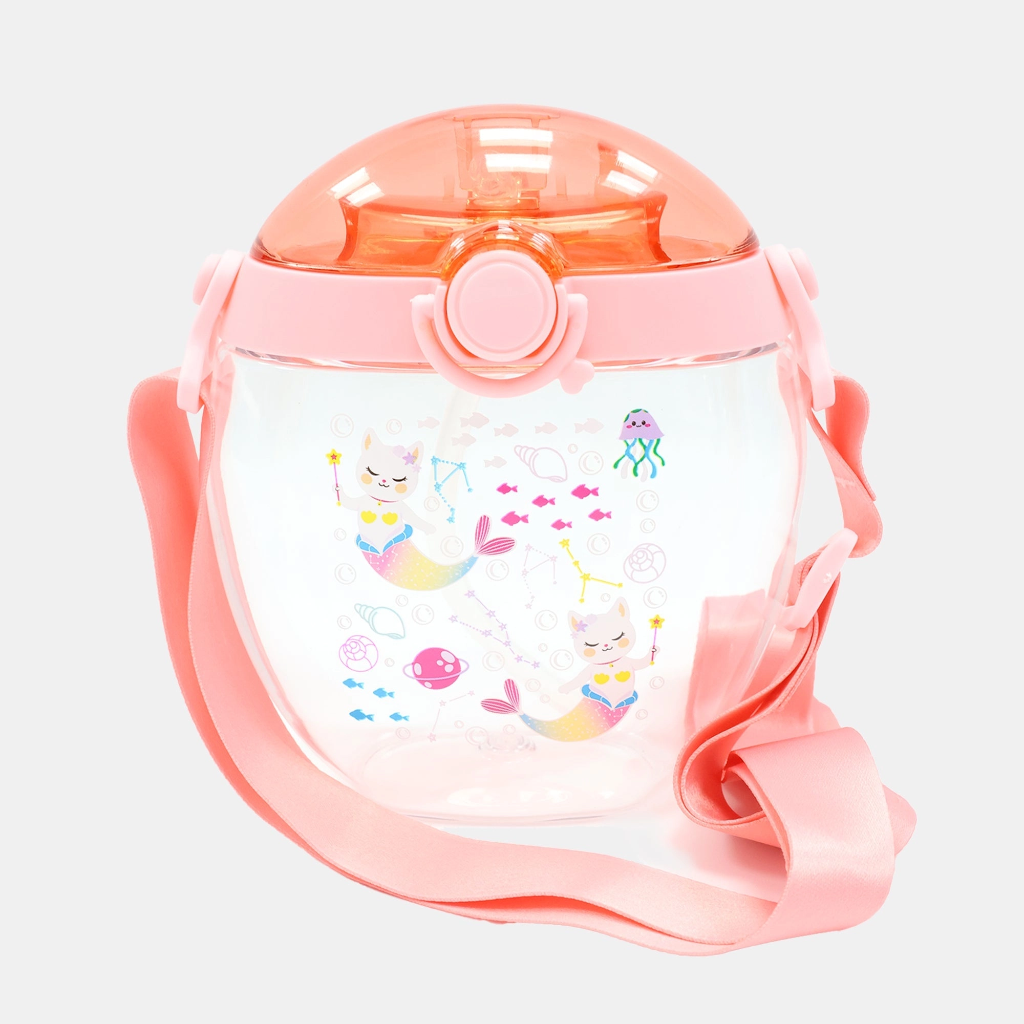 Vibe Purrmaid Galaxy Water Bottle - Flip-top lid Tritan