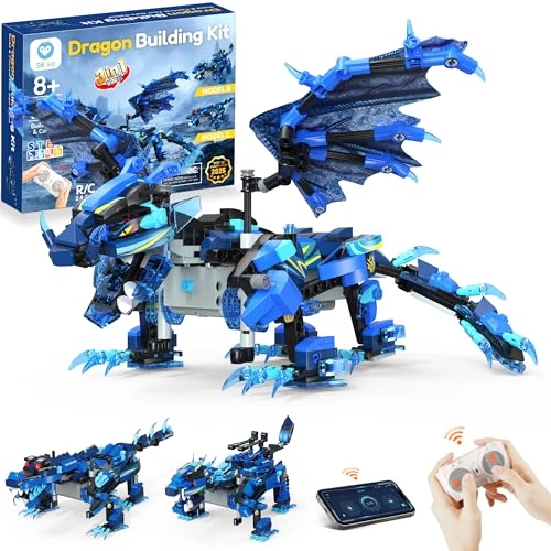 Dragon Building Blocks Toy - 3 in 1 Remote Control App Control