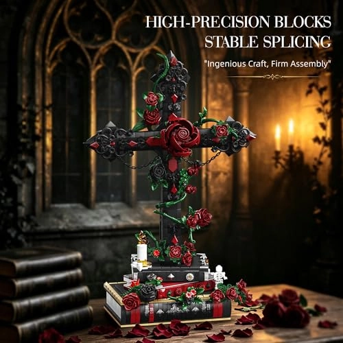 Gothic Rose Cross - 1349 Pieces