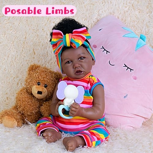 Reborn Baby Doll - 20- Inch African American Ages 3+