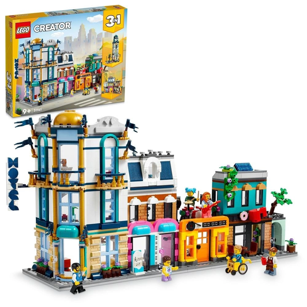 Creator 3in1 Main Street to Art Deco Skyscraper or Market Street Building Set (31141)