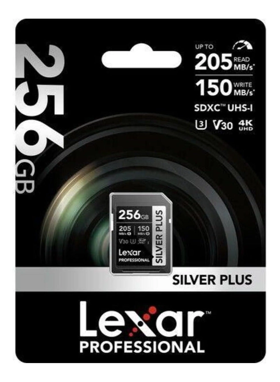 Professional SILVER PLUS SDXC U3 256GB