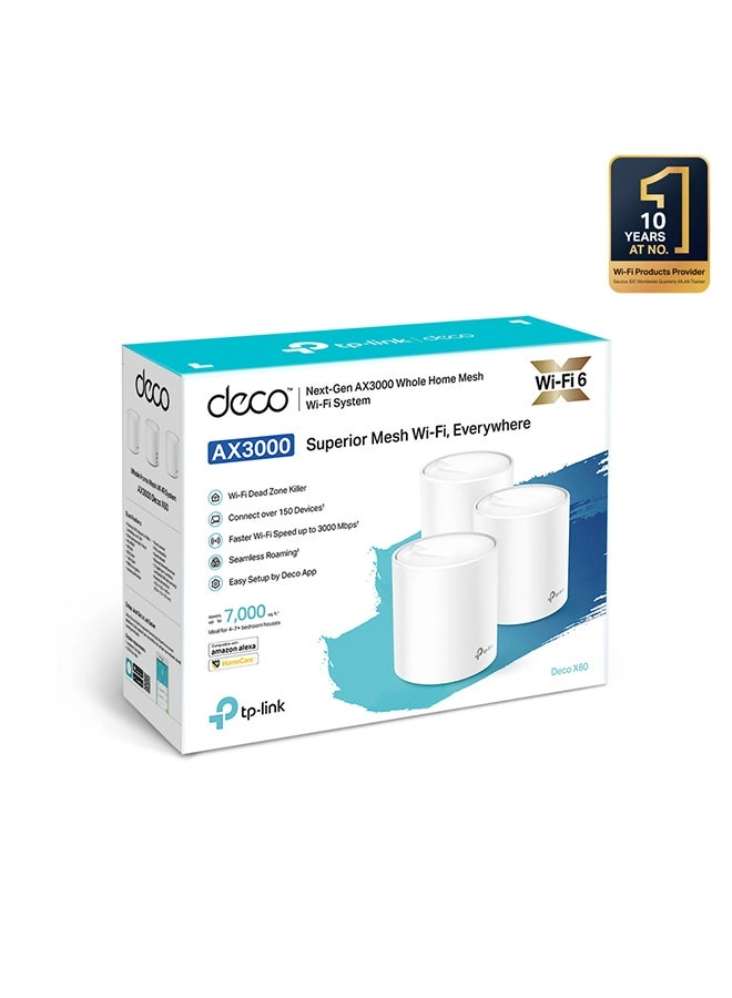 Deco X60 - Wi-Fi 6 3-Pack