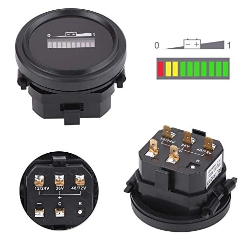 Battery Display Monitor - Waterproof 12V/24V/36V/48V/72V