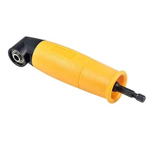 90 Degree Right Angle Electric Drill Angle - 155x32mm Yellow