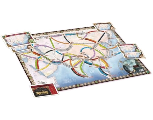 Ticket to Ride: Asia + Ticket to Ride: United Kingdom + Ticket to Ride: Switzerland + Decals (French)