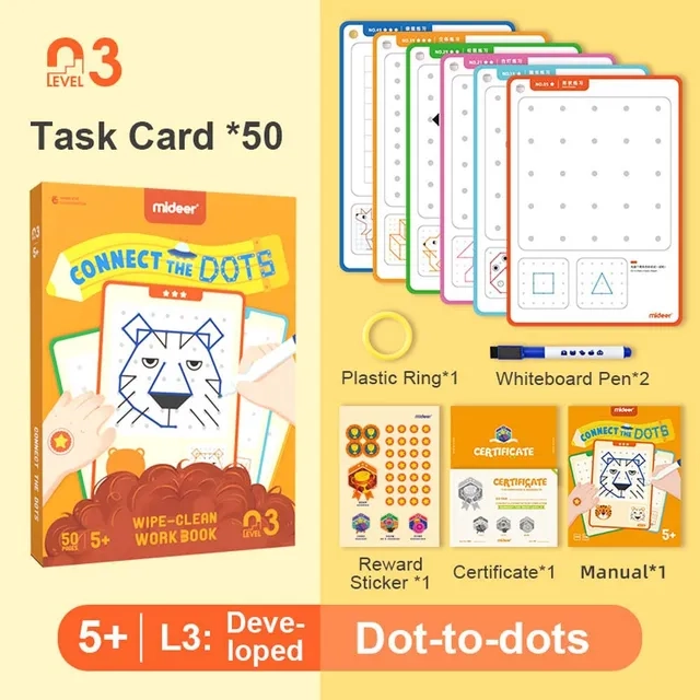 Connect the Dots Wipe Clean Workbook - 5+