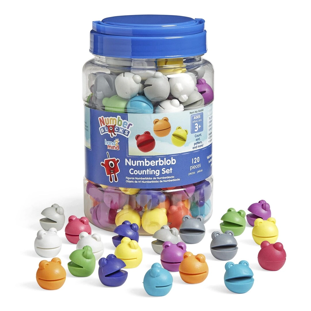 hand2mind Numberblob Counting Set - 3-5 120 pieces