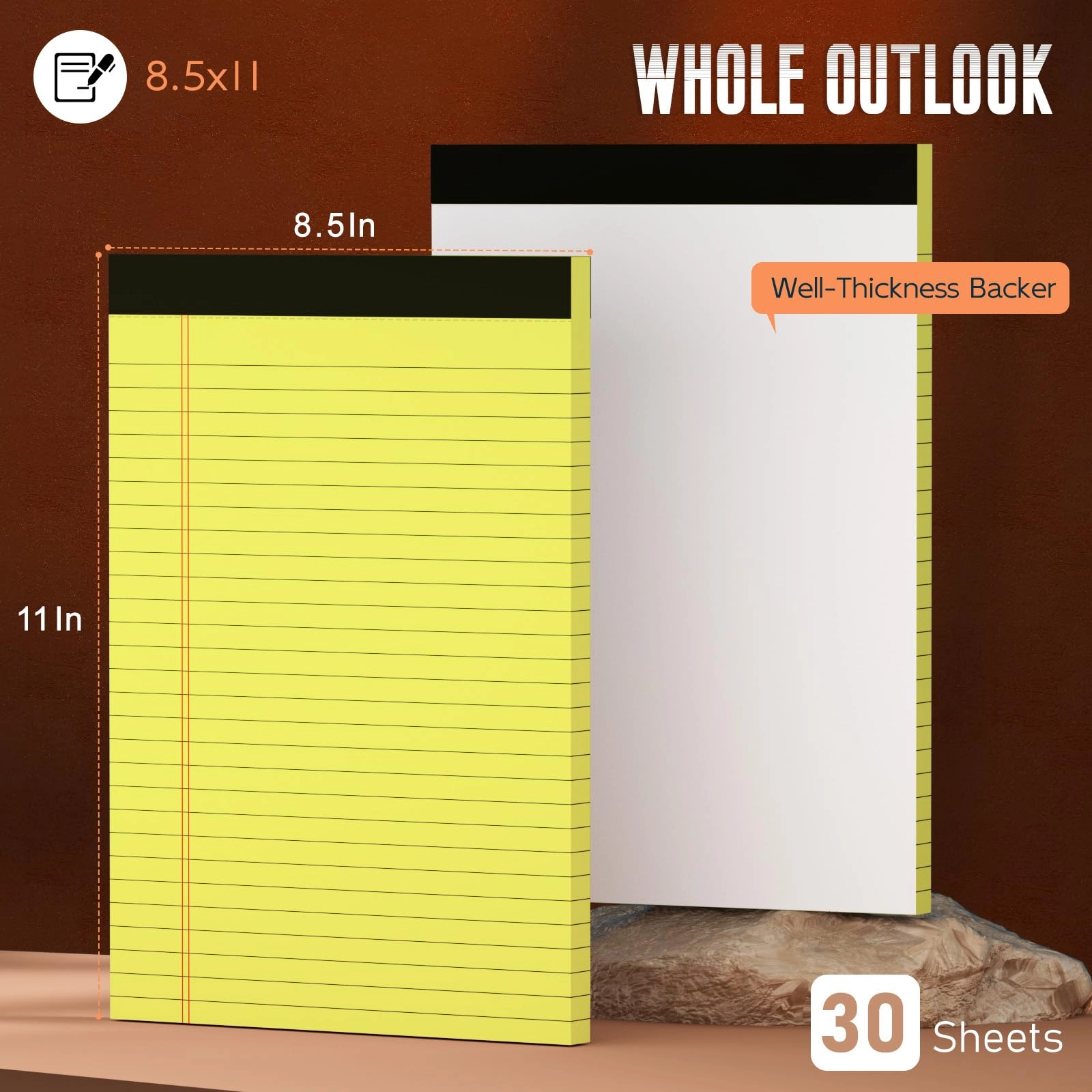Legal Pad 8.5 x 11 Softcover - Lined 30 Sheets
