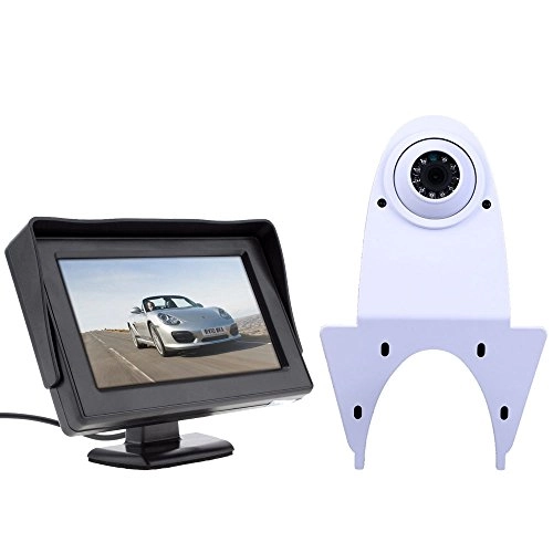 Brake Light Reversing Camera + Rear View Mirror Monitor - Night vision 628 x 586 pixels