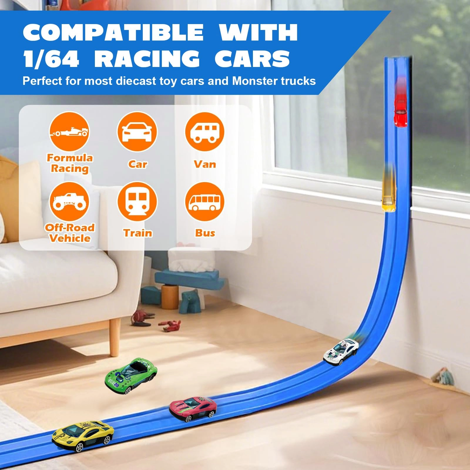 Flex Race Car Ramp Track - 1:64 1pcs