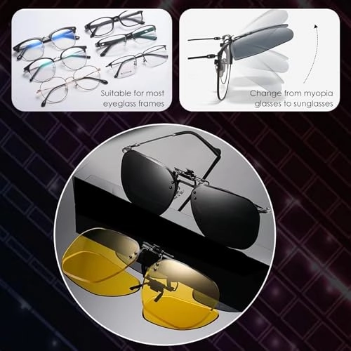 Polarised Night Driving Glasses - Yellow