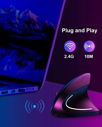 Vertical Ergonomic Mouse - USB