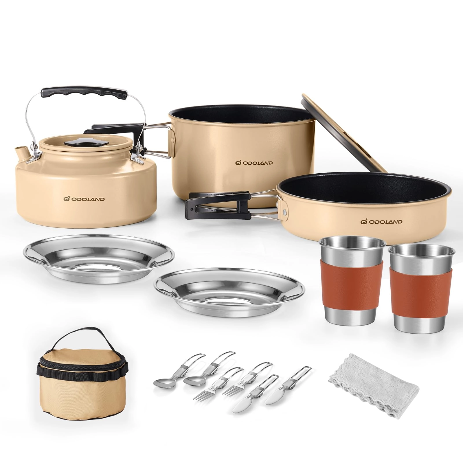 15pcs Camping Cookware Set