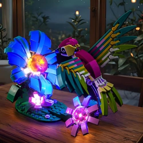 Light kit Compatible with Lego 31384 Wild Animals: Colorful Hummingbird