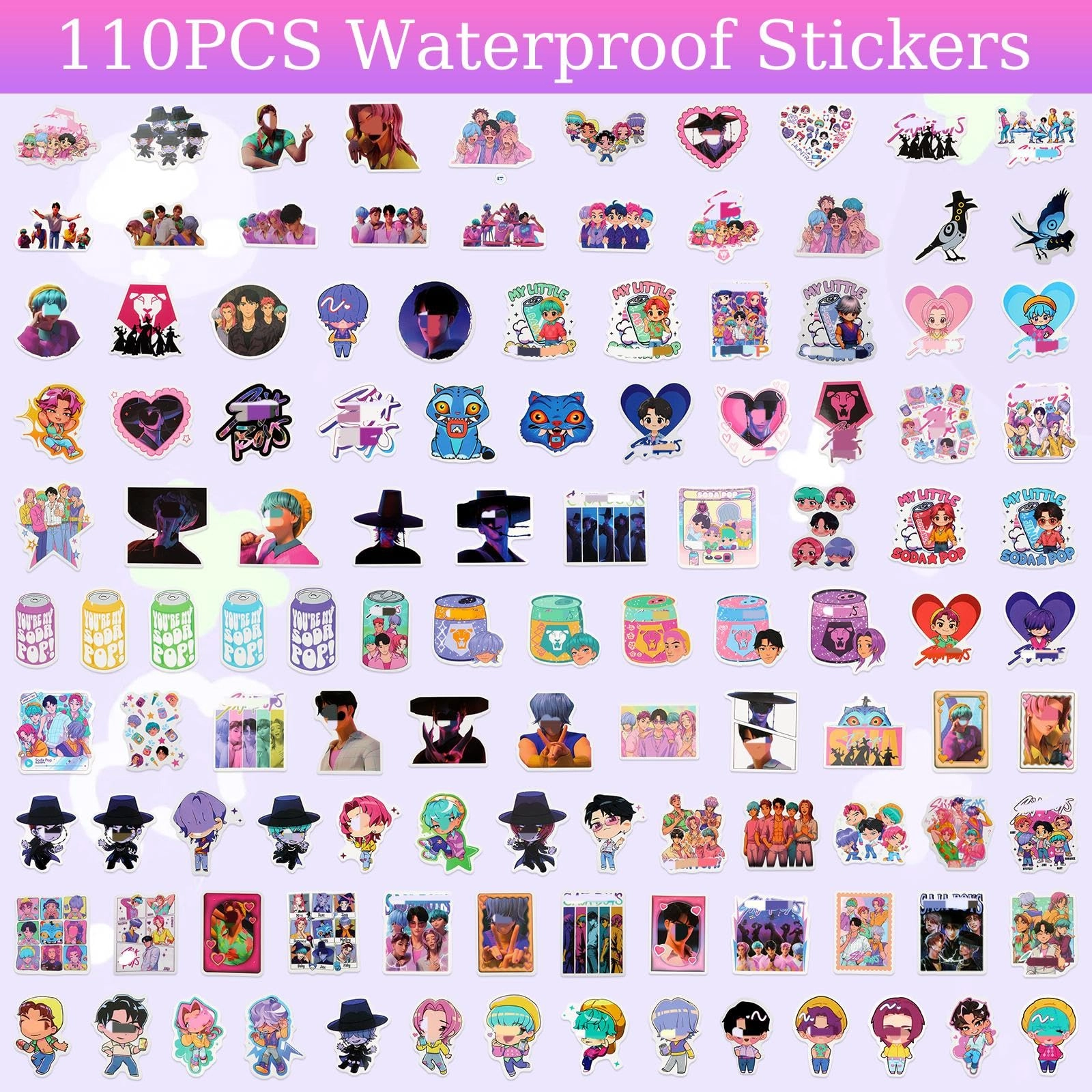 Demon Stickers - 110PCS