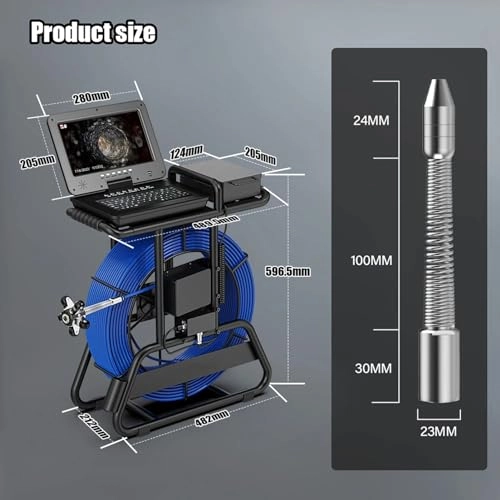 Sewer Pipe Inspection Camera - 50M 7MM