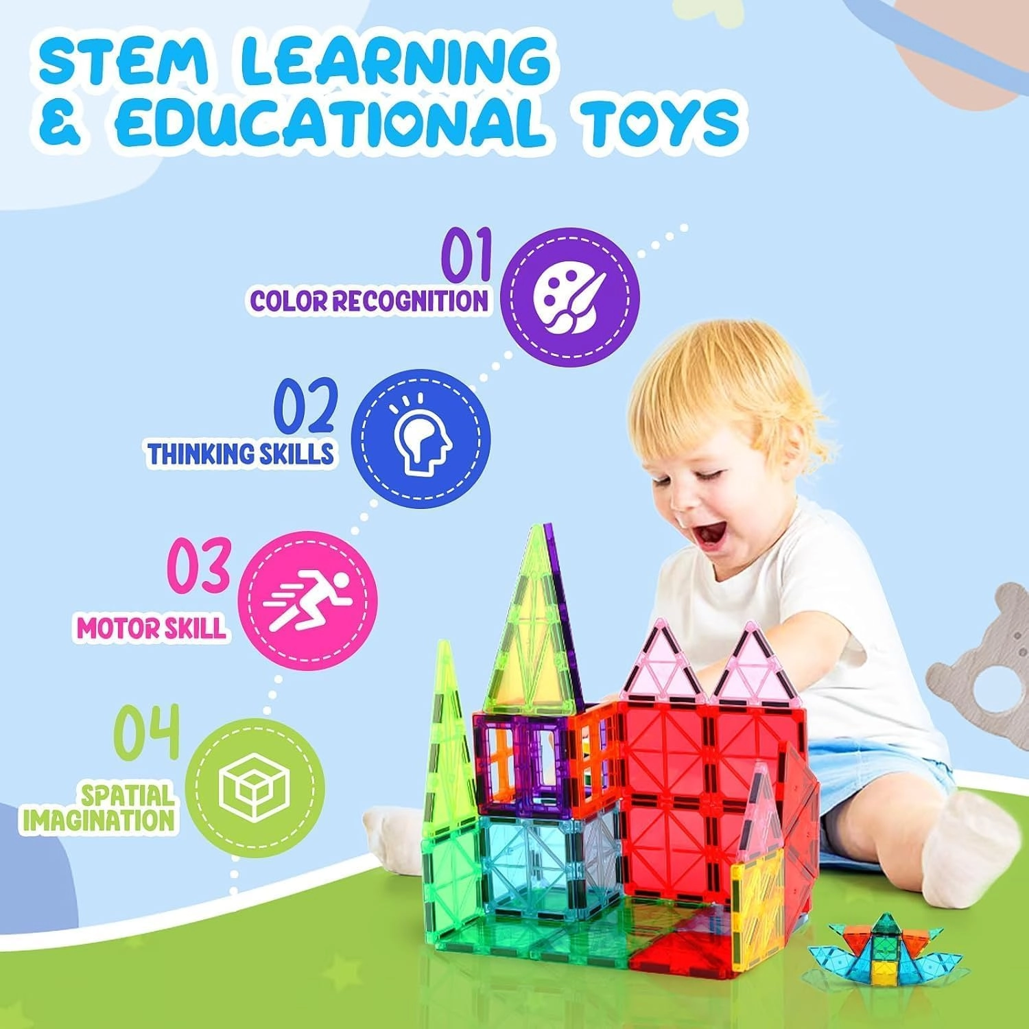 Magnetic Tiles - 26 pcs