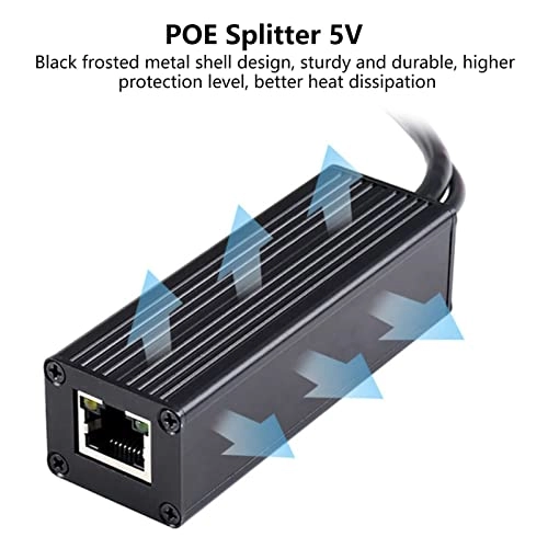 POE Separator - 37 to 57V 5V2.5A 802.3af/at 10/100/1000Mbps