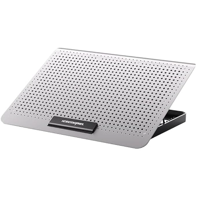 Laptop Cooling Pad Stand - Quiet Fan Height Adjustable USB Interfaces