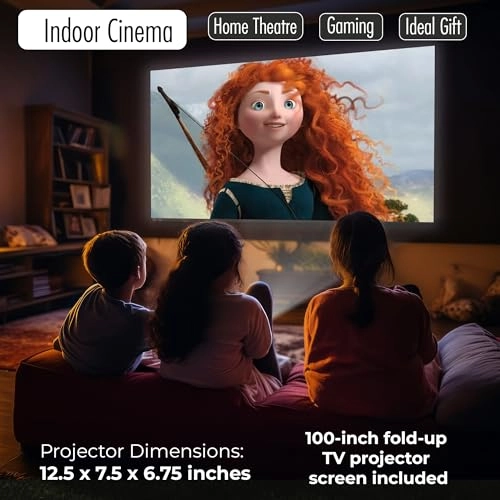 RPJ199 33 lumens 800 x 480 + Fold Up Screen 100-inch