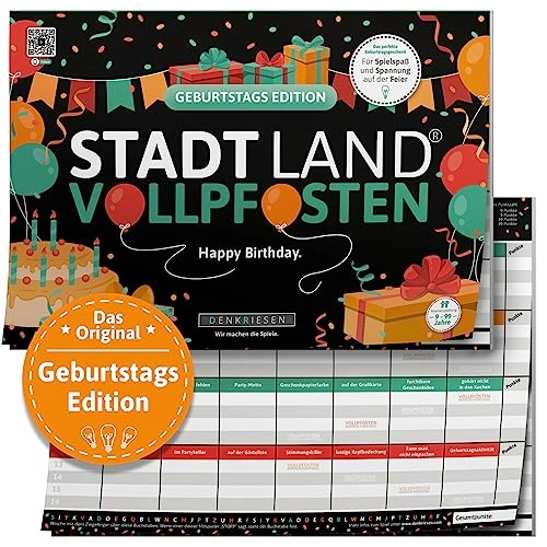Stadt Land VOLLPFOSTEN®: Birthday Edition (German)