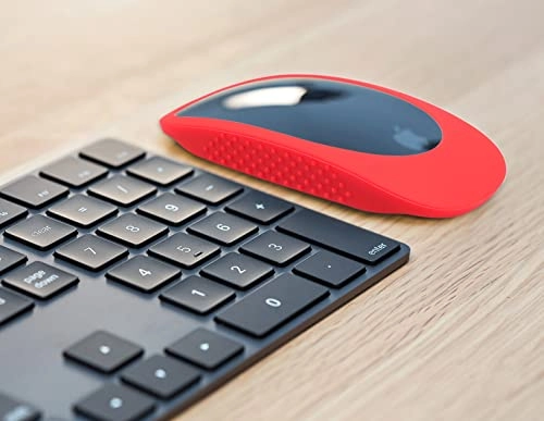 Silicone Protector for Apple Magic Mouse - Red Soft Anti-Slip