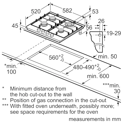 N70 T26CIH8N0 Gas hob